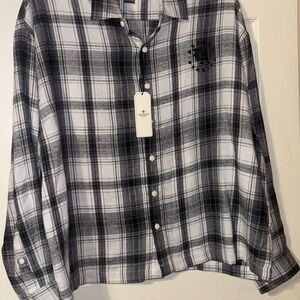 Men’s saint studio flannel shirt size medium